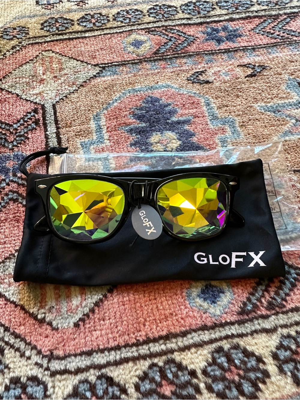 GLOFX Kaleidoscope Sunglasses - Mirrored Lenses